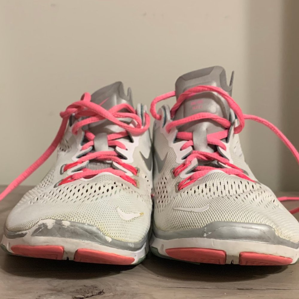 Women Nike Free 5.0 TR Fit 4 White Pink Size 8 - Picture 11 of 15